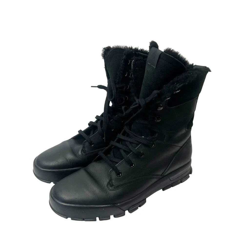 Nike ACG Air Nevist-9 Shearling Fur Lined Combat Boots Men 9 Tactical Streetwear